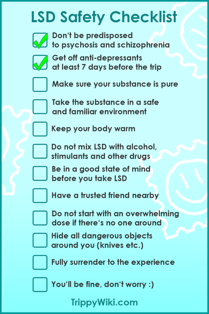 LSD Safety Checklist