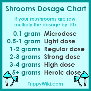Shrooms Dosage Chart
